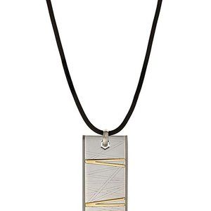 Bliss by Damiani Diamond Flash Pendant Necklace Stainless Steel 18K Yellow Gold